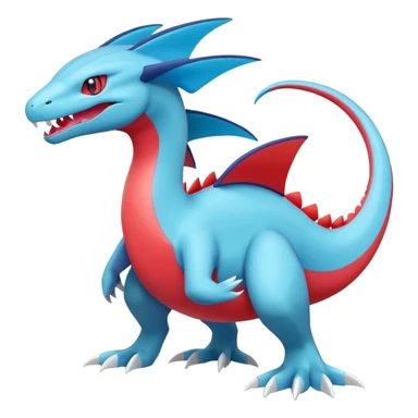 Inteleon-Amaura-Salamence-Pokémon-fusion (full body) sticker