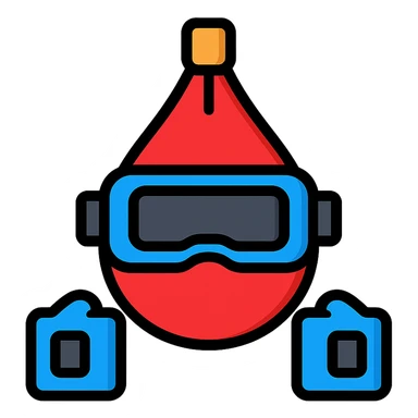 speed bag with VR headbands and headwrists sticker