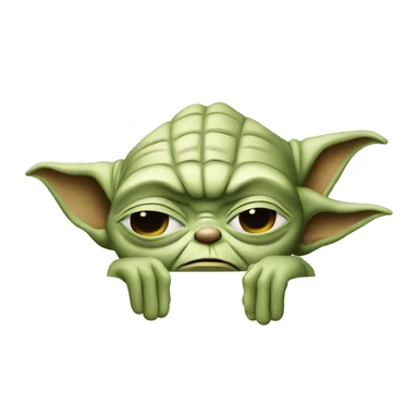 Yoda qui dort  sticker
