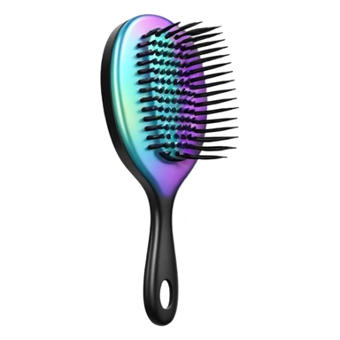 Iridescent hairbrush sticker