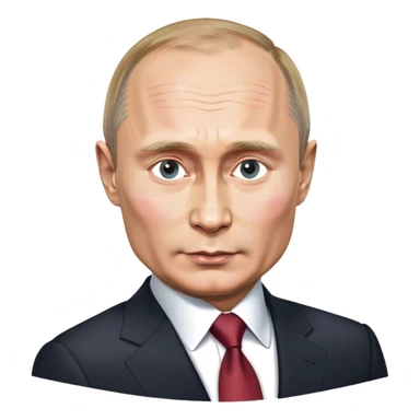 Photorealistic Putin stands in a suit sticker