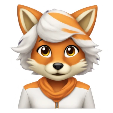 furry femboy fox sticker