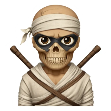 a mummy who is also a pirate sticker