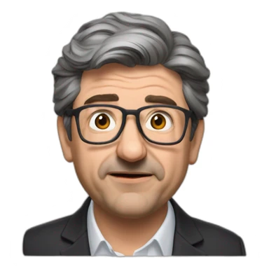 Mélenchon drole sticker