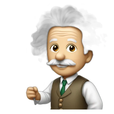 Einstein with Lebanon flag sticker