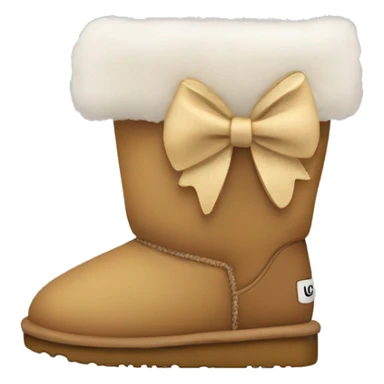 Uggs with a bow sticker