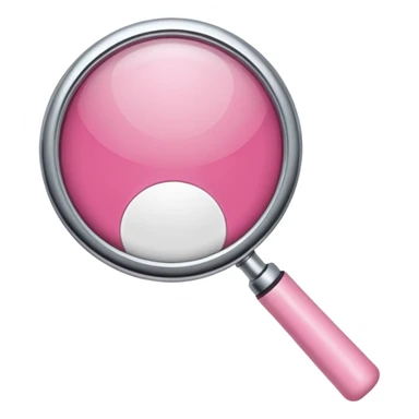 mix light pink dark pink and white girly chrome internet with a magnifying glass sticker
