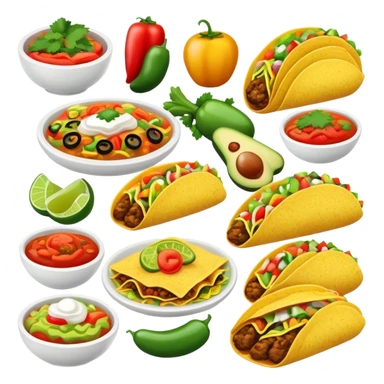 Mexican food sticker