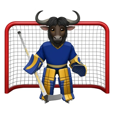 Hockey Goalie Lawyer Wildebeest sticker
