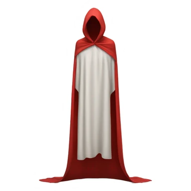faceless mannequin flapping red cape sticker