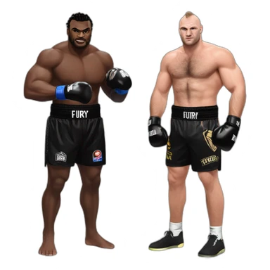 Francis ngannou sur Tyson fury sticker