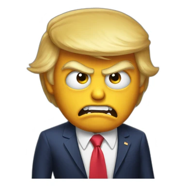 Donald trump as a monster sticker