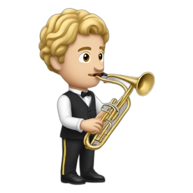 Éric zemour play Trompette sticker