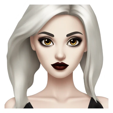 Hyper Realistic Goth victoria secret model vampire  sticker