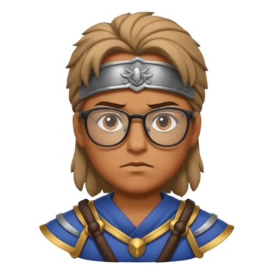 Glasses-Wearing Warrior sticker