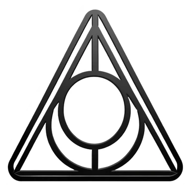 Deathly Hallows symbol sticker