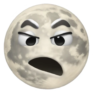 Full moon face emoji blowing kiss sticker