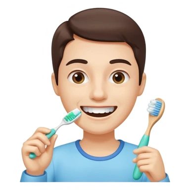 The Habit of Cleaning Teeth sticker