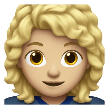 Hockey player with blonde hair  sticker