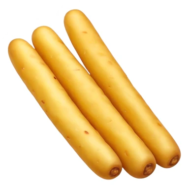 Yellow fried potato stick sticker