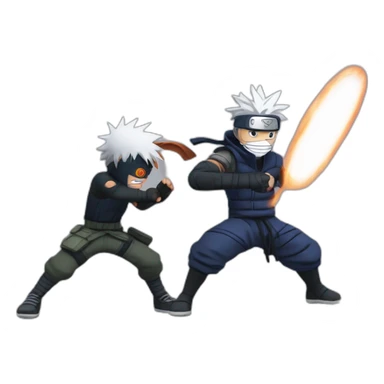 Kakashi  vs obito sticker