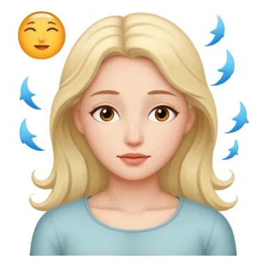 mujer soñando sticker