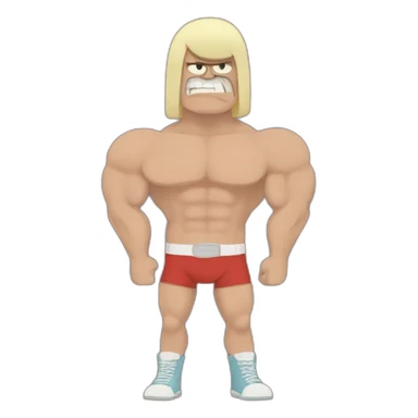 Muscle man from regular show sticker
