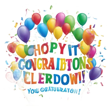 Congratulations you did it  sticker