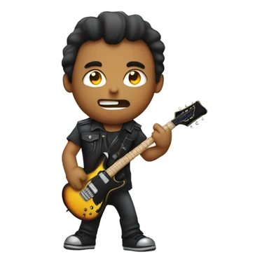 James Hatfield holding a heavy metal guitar sticker