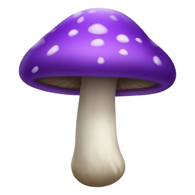 purple mushroom sticker