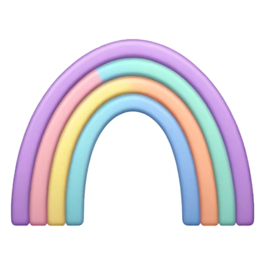 Pastel rainbow  sticker