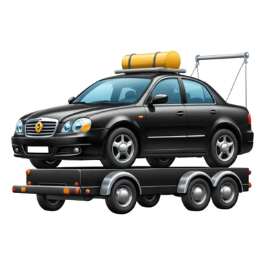 car towing a trailer sticker