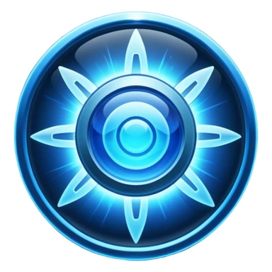 high tech space energy shield sticker