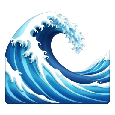 tsunami wave sticker
