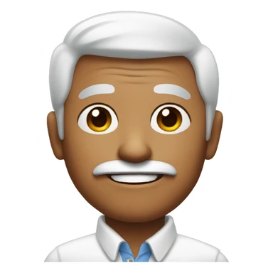 grandpa with heart eyes  sticker