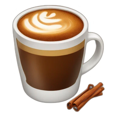 Coffee with cinnamon  sticker