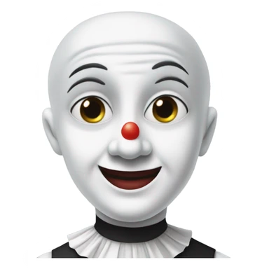 pierrot la lune sticker