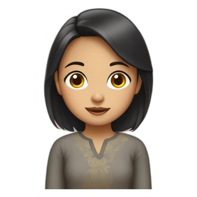 Cute indonesian girl sticker