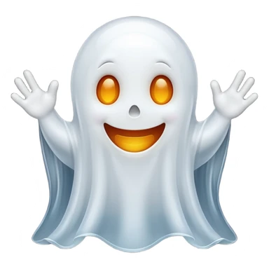 Happy ghost sticker