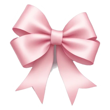 Light pink thin ribbon bow sticker
