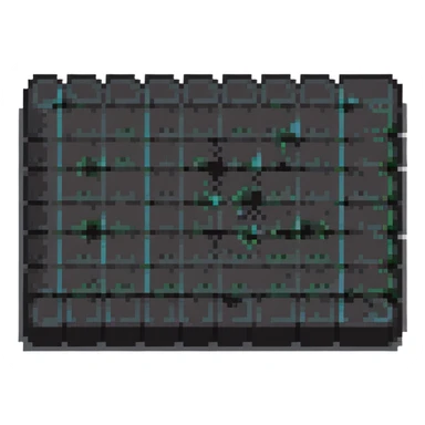 crash mat in perspective, simple and blocky pixel art style sticker