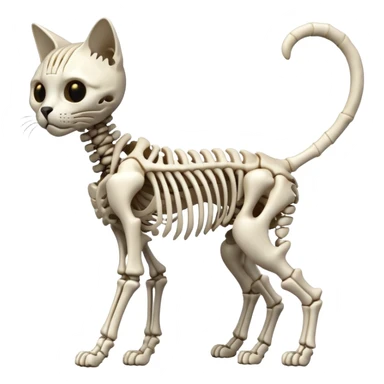 esqueleto de gato sticker