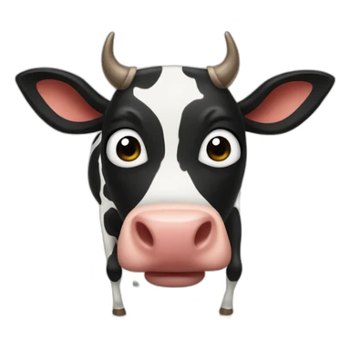 Spider-Man as a cow sticker