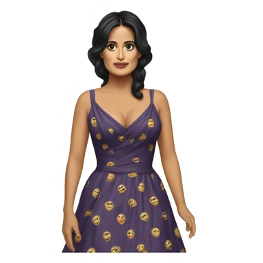 Salma Hayek in a dress sticker