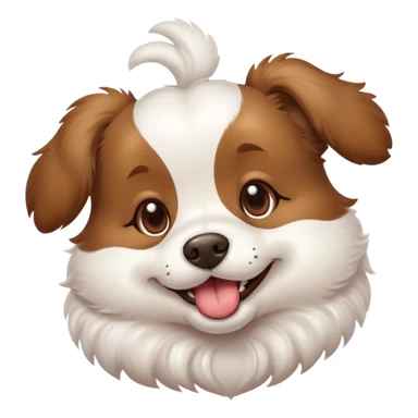 dog blowing a kiss sticker