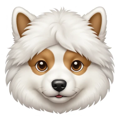 Männliche Hunde mit weißen Haaren  sticker