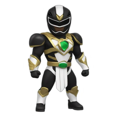 Black Power ranger sticker