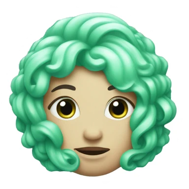 Mint green Pisces symbol  sticker