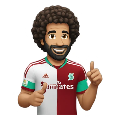 Mo salah thumps up sticker