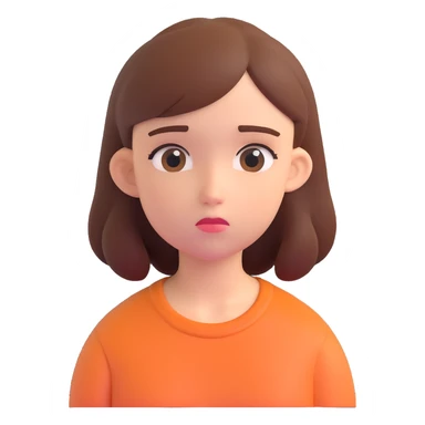 a sad teenage girl student  sticker